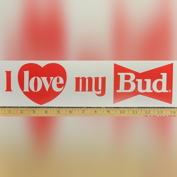 Vintage Budweiser Sticker - Picture 3 of 5